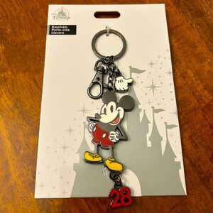Disney Parks Mickey 28 Metal Enamel Key Chain